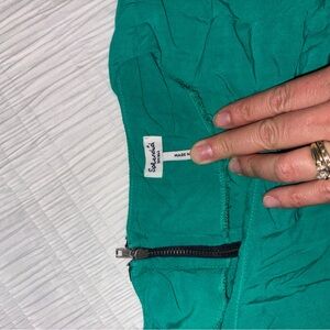 Splendid Emerald Teal Dress with Side Zipper Detail